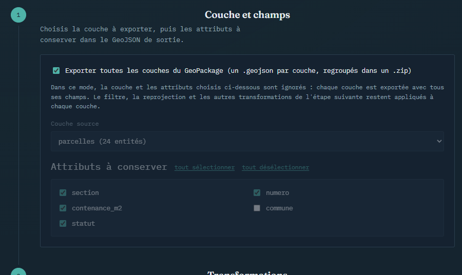 Mode toutes les couches activé
